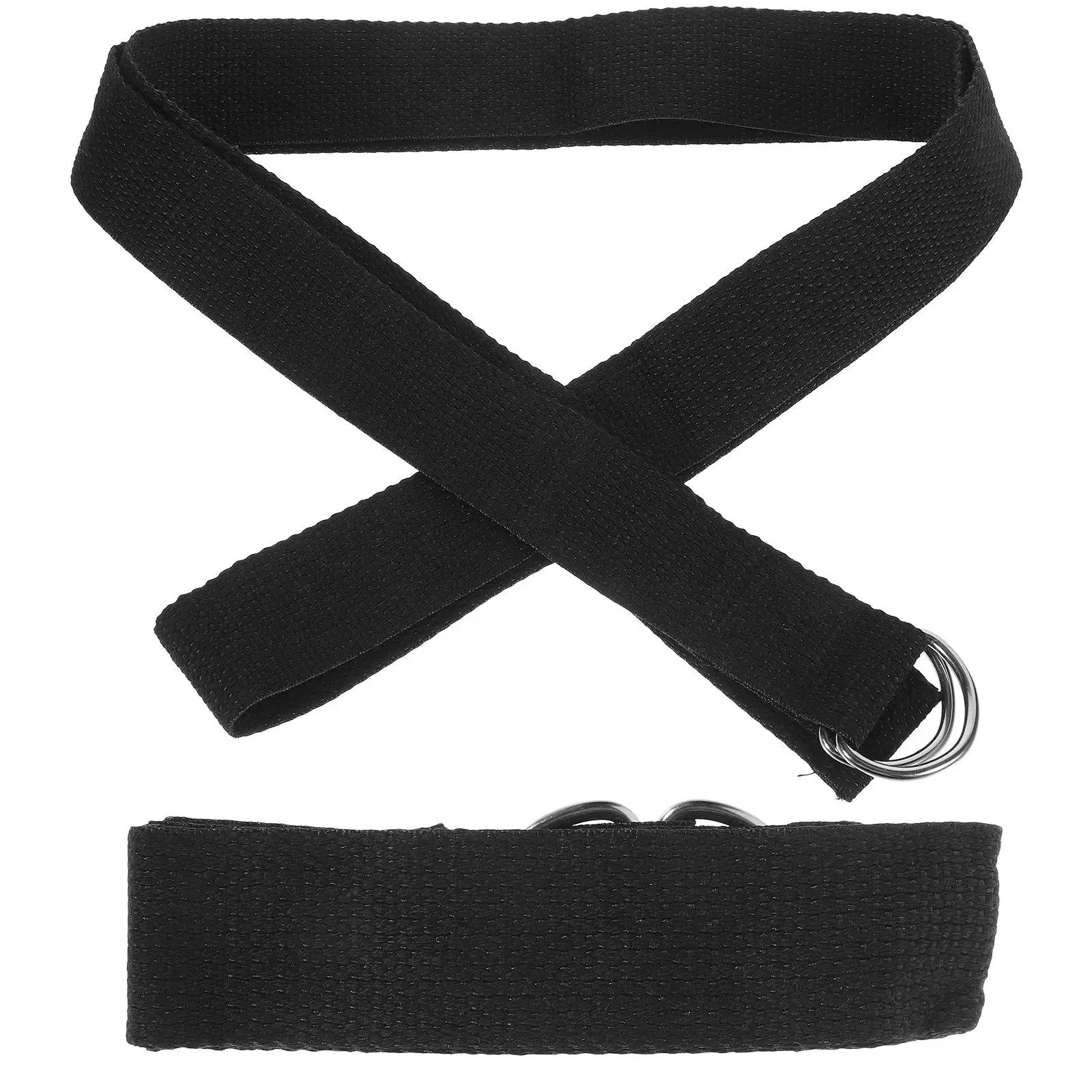 

2 Pcs Yoga Strap Inelastic Stretching Straps Daily Reusable Cotton Exercise Gym Supplies Hips Backs Legs Belly Mat Holder