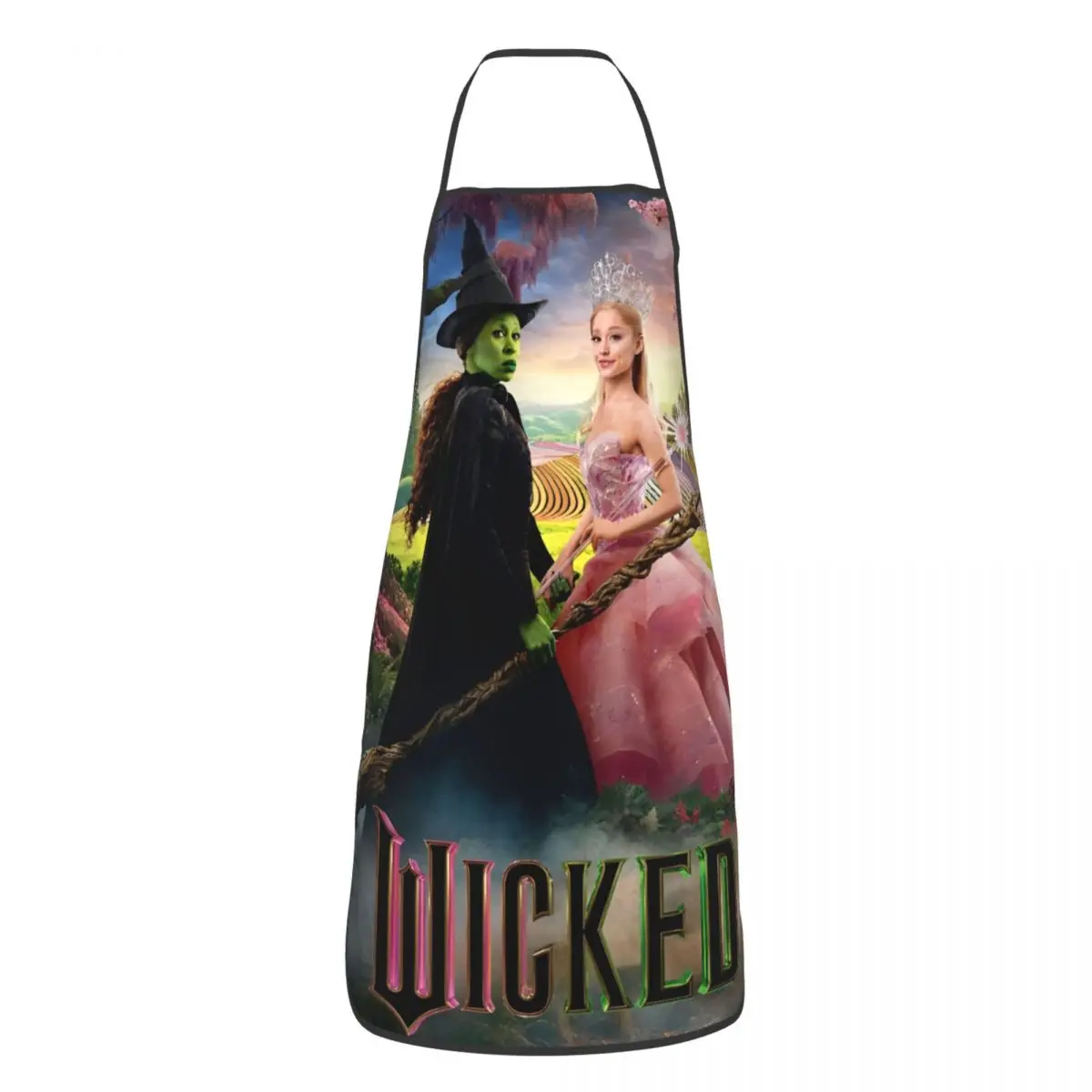 Wicked Elphaba & Glinda Polyester Aprons Movie 52*72cm Cuisine Grill Baking Bib Tablier Restaurant Pinafore for Chef Barista