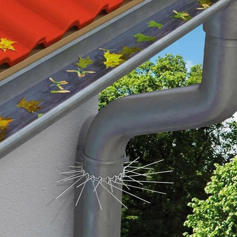 Cerca defensiva picos escalada proteção net 25x ajustável 304 acessórios de cobertura de aço inoxidável para postes elétricos e