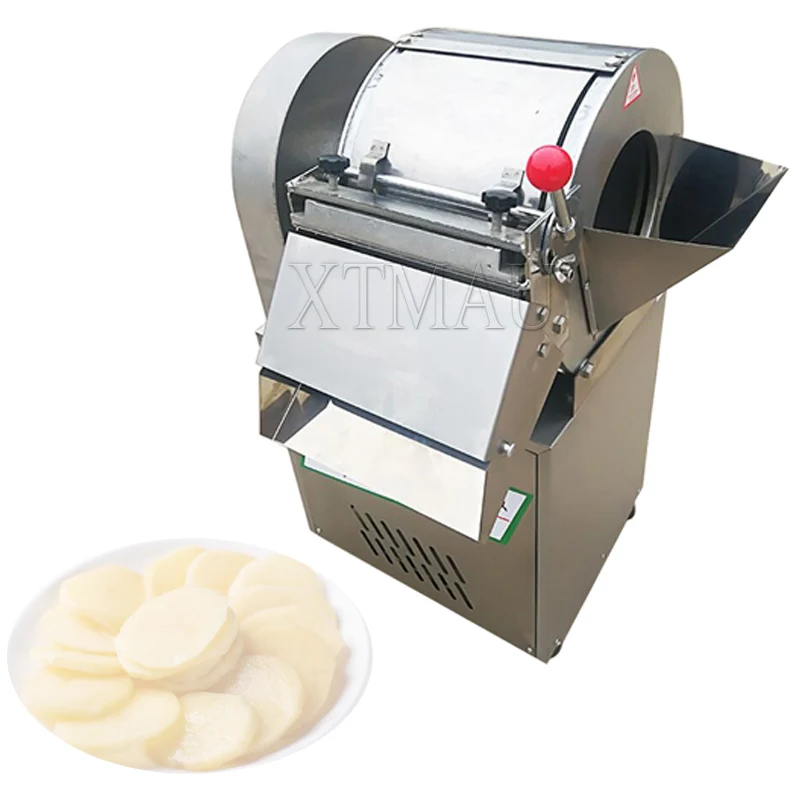 

220V/1500W Automatic Potato Radish Slicing Machine Multi-Function High Efficiency Vegetable Cutter 240A Electric Slicer