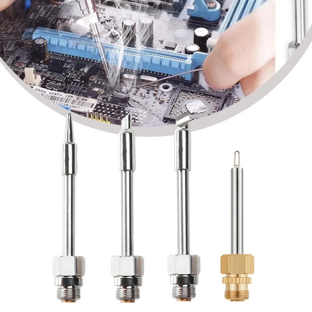 Crafting Work 52.6*6.6*1.5mm Soldering Tip Kit Copper And Silver Plating Efficient Soldering Handicraft Model Support