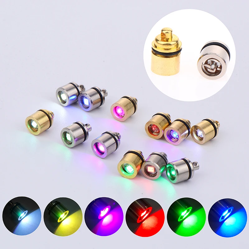 2Pcs Mini LED Light Key Chain Luminated Keyring Pendant Colorful Mini Electronic Light Keyring Flashlight Lamp Keychain