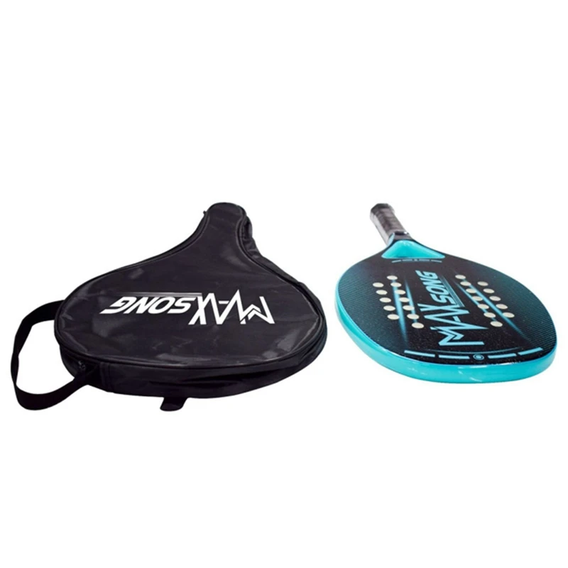 Profissional Full Carbon Beach Tennis Padel raquete, Equipamento Unisex Padel, Soft EVA Face Racket, Saco adulto, 2022