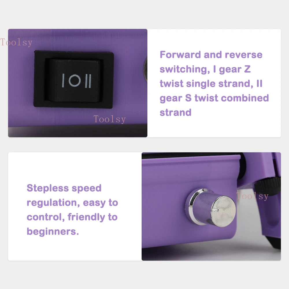 ماكينة لف الغزل الأوتوماتيكية، دوارة غزل الصوف المصنوعة يدويًا، سهلة الاستخدام، متعددة الاستخدامات وعملية وقوية، عجلة غزل كهربائية صغيرة