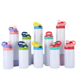 Sublimation 20oz Blank Kids Sport Water Bottles Outdoor Children Cup Thermos Double Wall Vacuum Flask Travel Drinking Tumbler