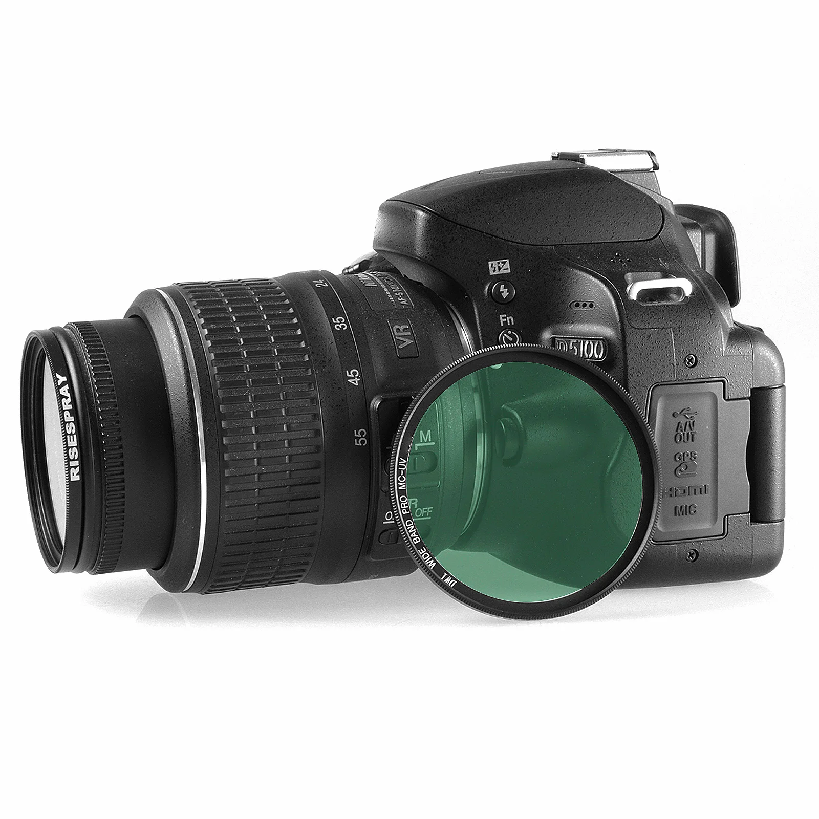 Risspray ay-filtro de lente para câmera, 37, 39, 46, 49, 52, 55mm, mc, uv, violeta, protetor para canon, nikon, sony, pentax