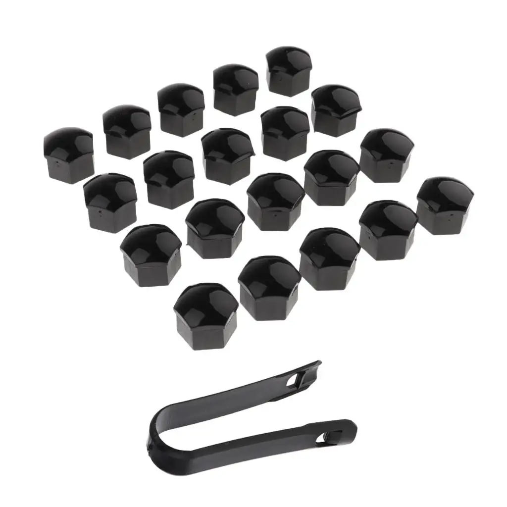 20 Pieces 17mm Screw cover and cap for Mostly Cars And Compact SUVs