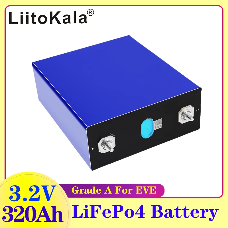 เซลล์320AH 3.2V ใหม่เอี่ยมแบตเตอรี่320AH Lifepo4 48V 310AH แพ็คแบตเตอรี่แบบชาร์จไฟได้12V 24V สหภาพยุโรปเราปลอดภาษีกับบัสบาร์