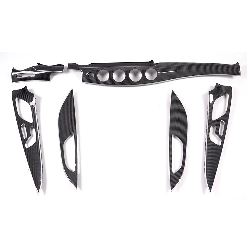 STLFFor Mercedess-BenzsAMGs GT63S 4MATIC ألياف الكربون الجافة الداخلية تقليم ألياف الكربون الجافة الداخليةDoorPanelTrimGT53GT50GT43 #1