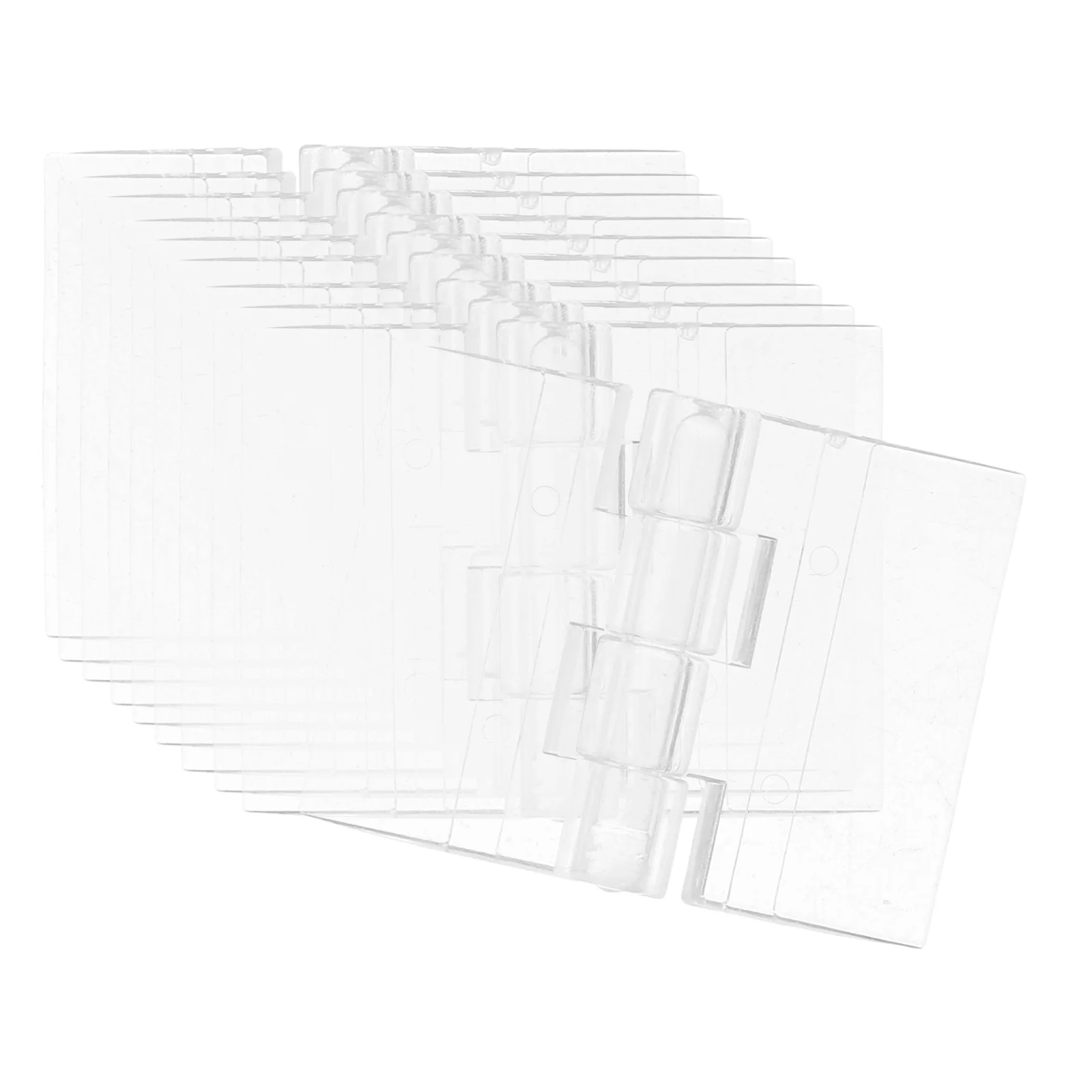 

10pcs Acrylic Transparent For Door Hinges Door Drawer Table Box Glass Small Hinges Hardware Fittings