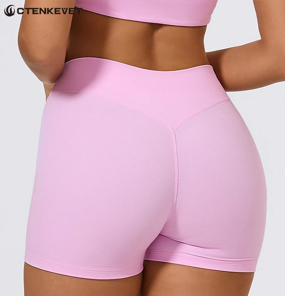 

Ctenkevet New Summer Women Skinny Yoga Shorts Female High Waist Buttock Lift Sports Pants Women Gym Running Quick-Dry Sweatpants