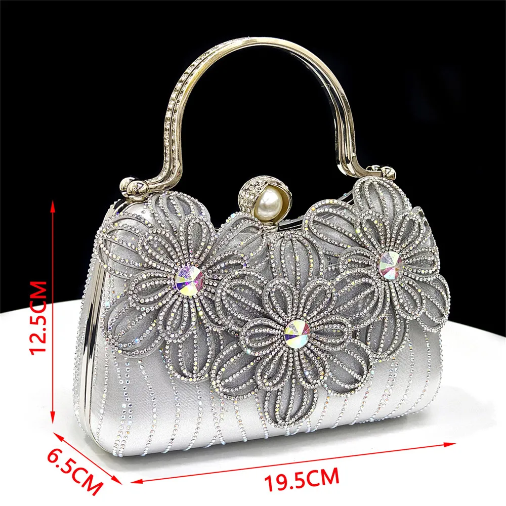 حار بيع ناضجة كلاسيكية Stlye منصة تصميم عالية الكعب حفل زفاف النساء الأحذية وحقيبة مجموعة باللون الفضي #5