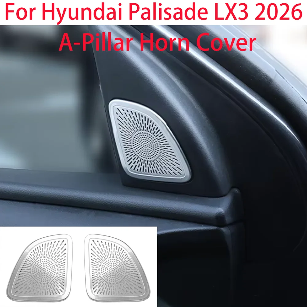 

2 шт. для Hyundai Tucson NX4 2022-2026, автомобильный набор, дверная стойка, звуковая крышка динамика, декоративные наклейки, материал из нержавеющей стали