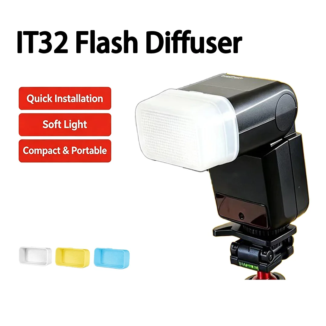 Camera Flash Accessories Portable Soft Diffuser Cover For Godox iT32 TTL Mini On‑Camera Speedlite Light Modifier Softbox