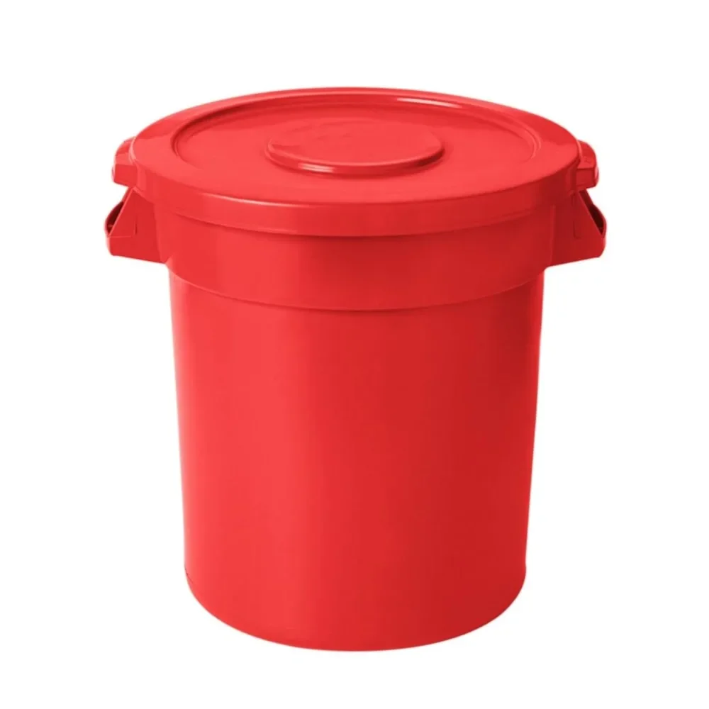 10 Gallon Trash Can with Lid Round Ingredient Storage Containers Recycling Bin Kitchen Garbage Can Office Garbage