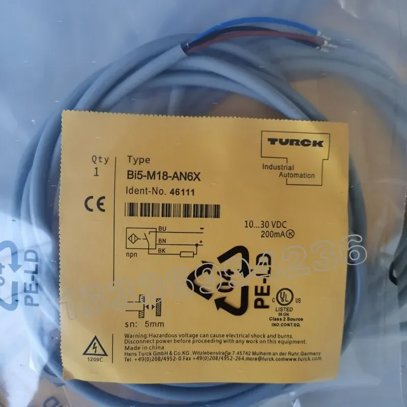 

Новый датчик BI5-M18-AP6X NI8-M18-AN6X/AP6X/AD4X/AZ3X-H1141