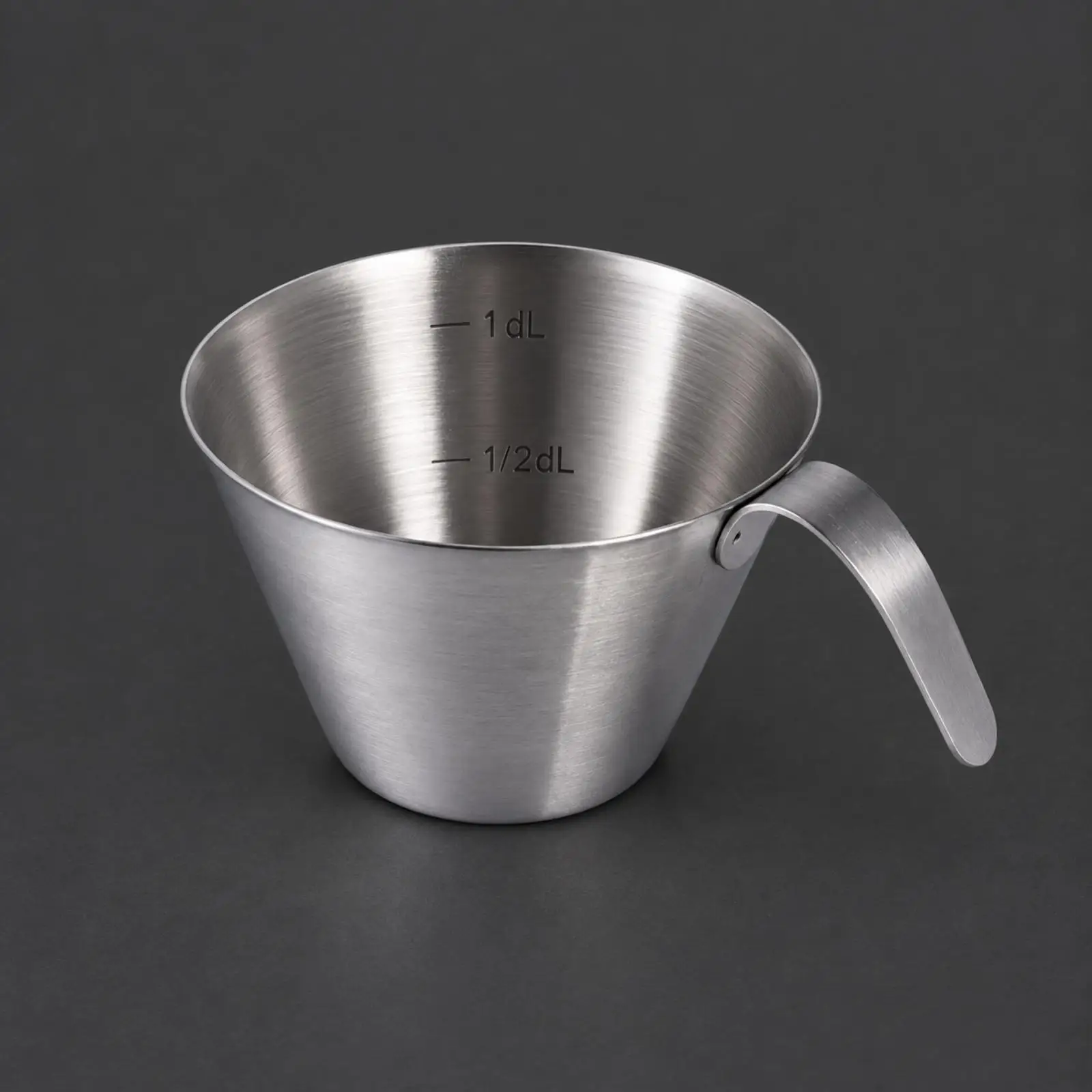 Espresso Coffee Measure Cup Stainless Steel Conical Design with Interior Markings for Accurate Extraction Volume Measuring