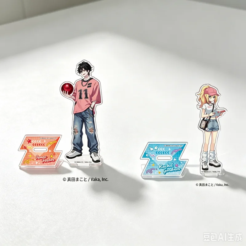 Anime Angels of Death 15cm Isaac Foster Rachel Gardner Key Chains Desk Decorations Souvenir Acrylic Stand Exquisite Products