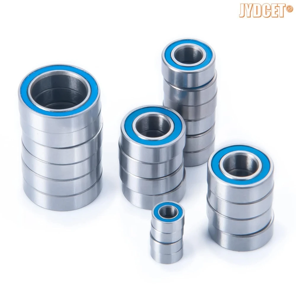 24pcs Blue Rubber Sealed Bearing Kits - Precision High Speed Bearing for RC Losi 1/10 Baja Rey Rock Rey Buggy Truck