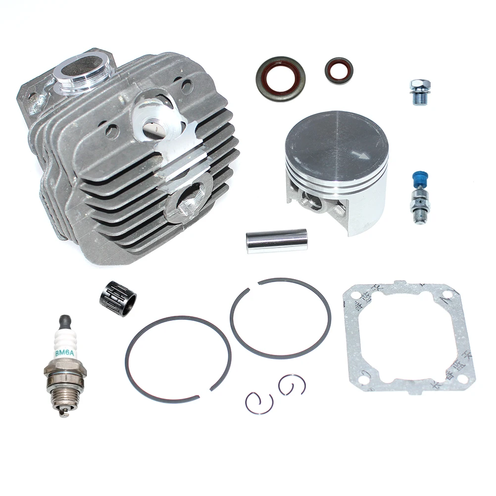 Nikasil Cylinder Piston Kit 50mm With 12mm Pin Fit For Stihl 044 044C 044W 044R MS440 MS440C MS440D MS440N MS440R MS440V