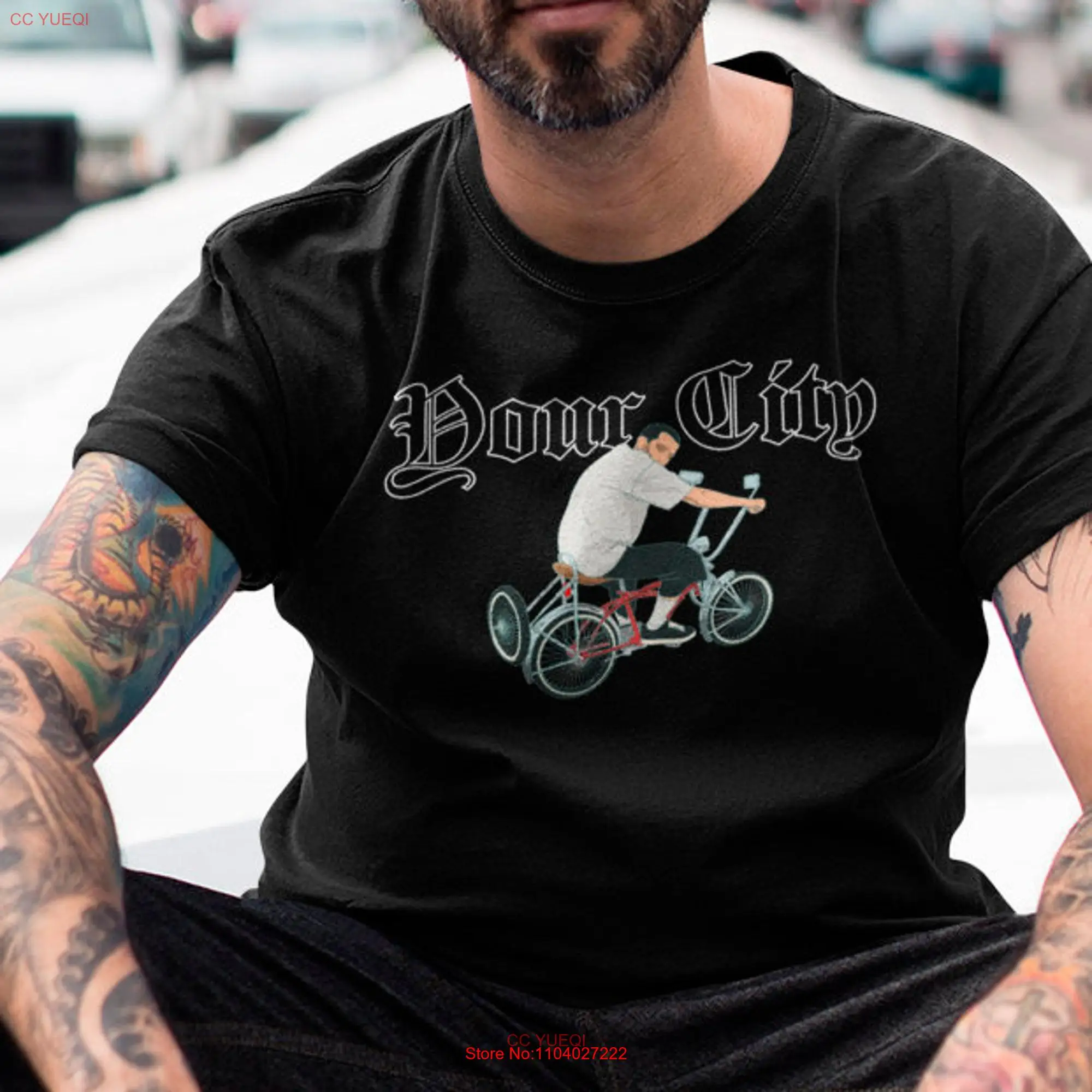 Your City Custom Lowrider Bike Jersey  T Shirt Customizable Personalized Cholo Chicano Latino Idea Vato