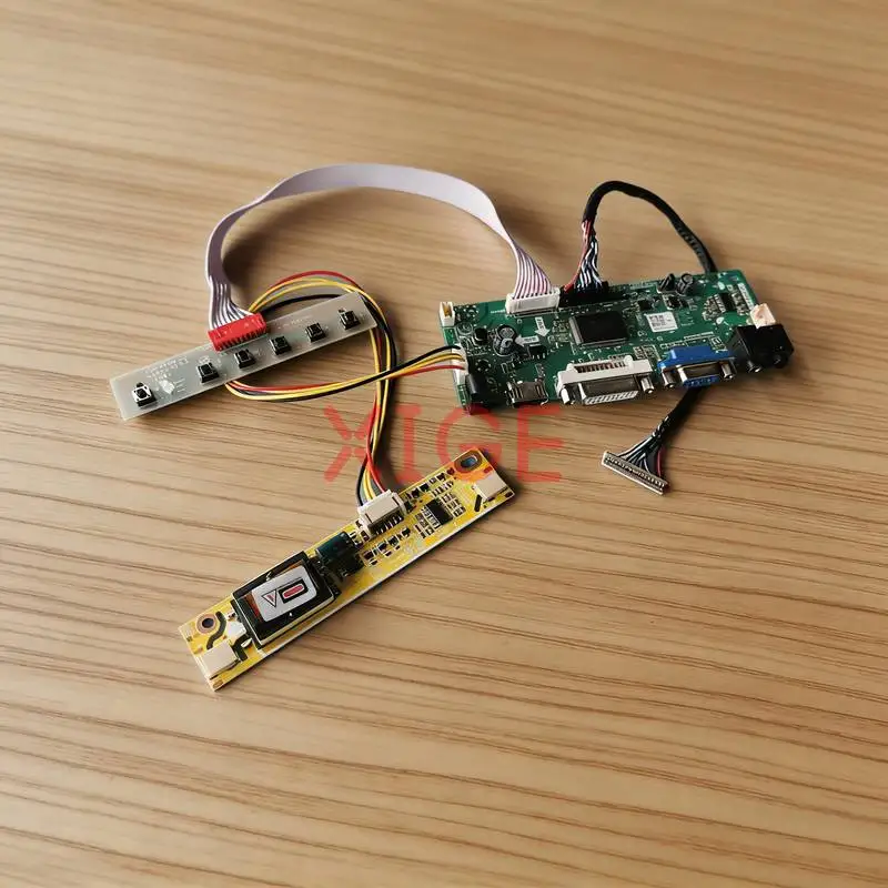 

Плата контроллера ЖК-матрицы для M150XN07 M150XN06 G150XG01 TMS150XG1 VGA+DVI+HDMI LVDS 20-контактная 1024*768 2-CCFL комплект