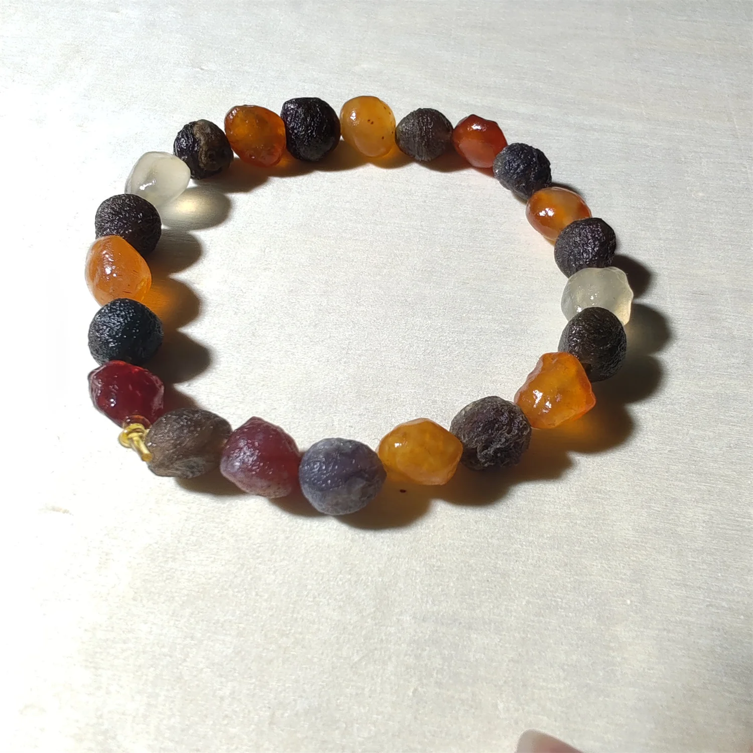 1pcs/lot Rare and rare Gobi agate tendon raisin natural rough bead bracelet pulseiras natural accessories gem wholesale chains