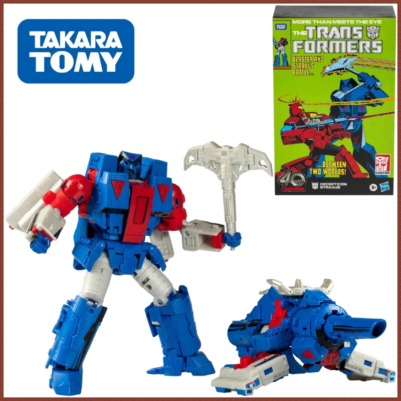 In Stock Takara Tomy Transformers G Series 40th Anniversary Marvel Comics Straxus Action Figures Robot Collectible Model Gifts