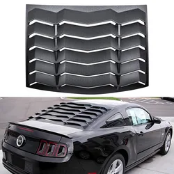 Rear Window Louvers for Ford Mustang 2005 - 2014 Auto Windshield Sun Shade Cover Vent GT Lambo Style Custom , ABS (Matte Black)