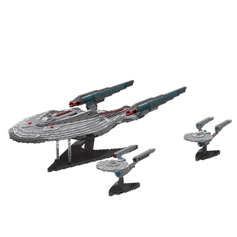 3740 قطعة MOC المركبة الفضائية مؤسسة جمع 3 نموذج مساحة ألعاب البناء كتل العمارة لتقوم بها بنفسك فكرة هدايا عيد الميلاد الطوب الاطفال
