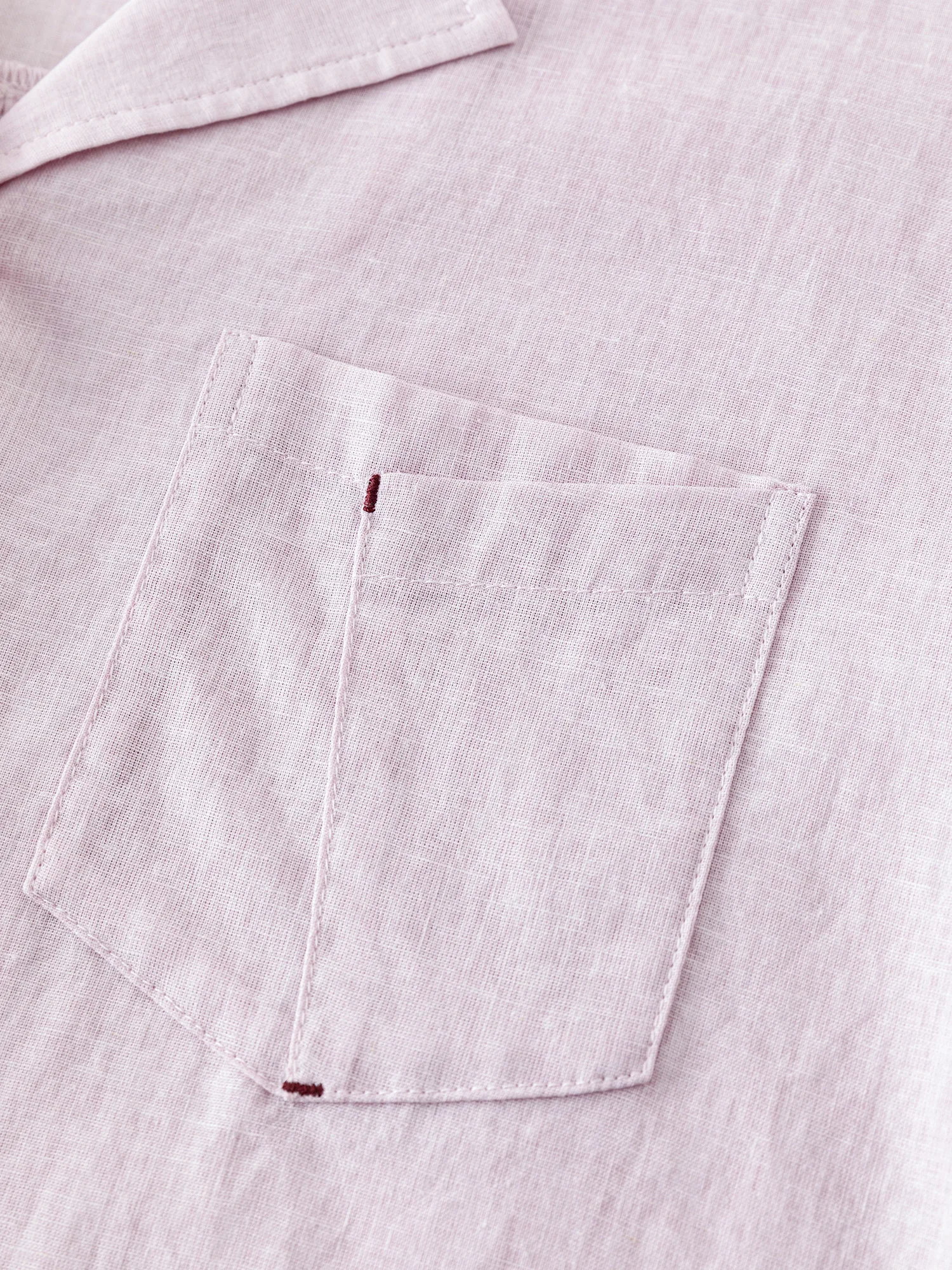 FSLE Women Cotton Linen Shirts Summer New Light Purple Short Sleeve Blouses Turn-down Collar Single Breasted Tops 24FS18075