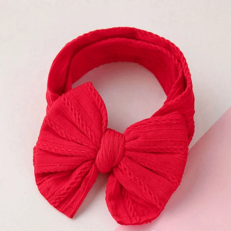 

Детские повязки на голову с бантом для новорожденных, мягкие эластичные нейлоновые ленты для волос с бантиками, детская повязка на голову для детей, головные уборы для девочек, аксессуары для волос ﻿