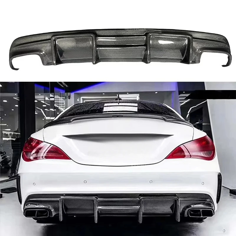 

HIgh Quality Carbon Fiber FD Style Rear Bumper Lip Diffuser Car Rear Spoiler for CLA CLA45 C117 Conversion Kit