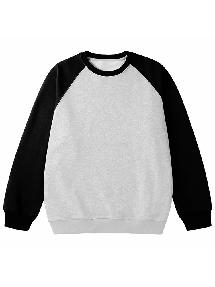 

Loose Overhead Couple Splice Pure Color Versatile High-End Trendy Brand oulder Sve Loose Top for Spring Autumn