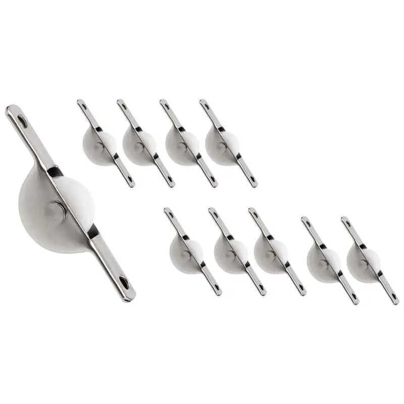 Genuine Reliable 10Pcs Door Window Cupboard Drawer Bin Single Nylon Sliding Roller Pulley Wheel