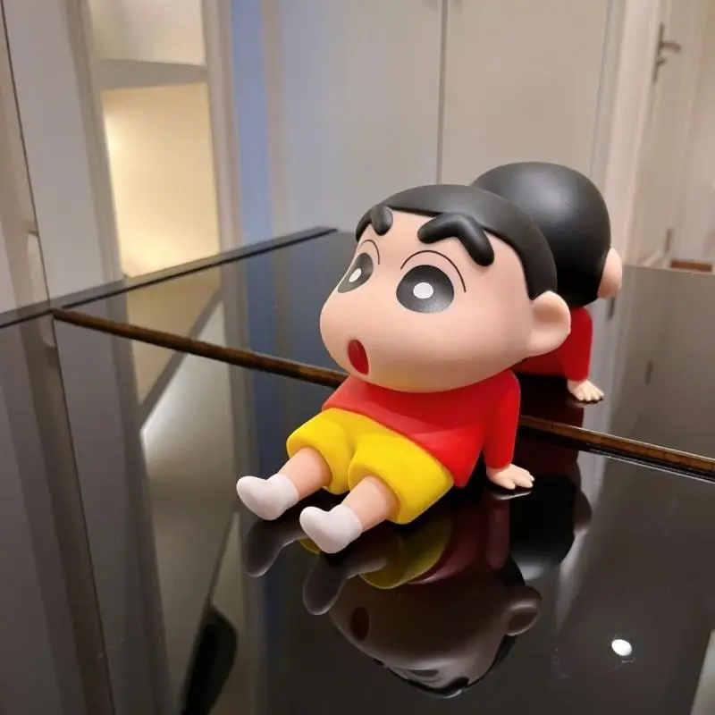 Crayon Shin Chan Cartoon Mobile Phone Holder Originality Anime periphery Desktop Ornaments Cute Holiday Gift For Boys And Girls