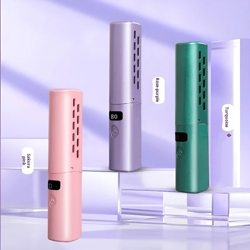 Home Mini Portable Wireless Straight Hair Comb USB Charging Straight Roll Dual-use Comb