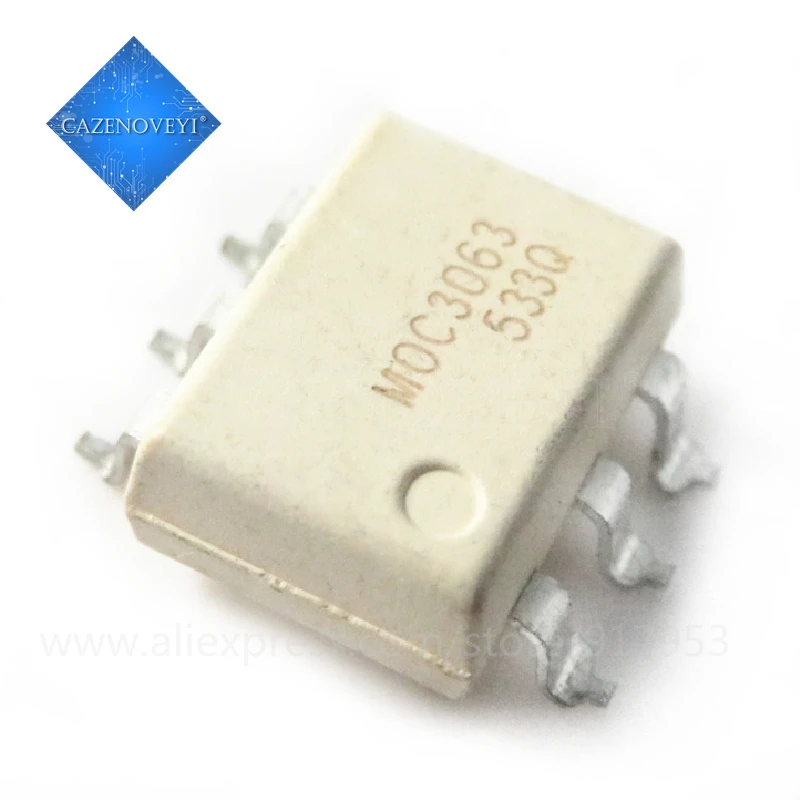 10 ピース/ロット MOC3063 MOC3063-M EL3063 SMD-6 ドライバー出力オプトカプラ IC 在庫あり
