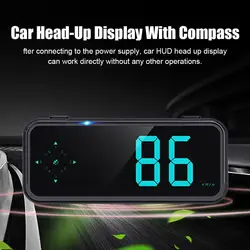 Universal Car HUD Digital Speedometer Head Up Windshield Projector GPS Big Font KM/H MPH Speed Meter Plug And Play For All Cars