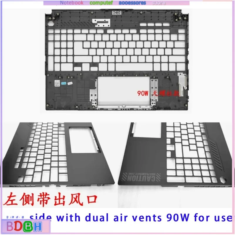 New For TUF Dash FX517 FX517ZC FX517ZE FX517ZM FX517ZR FX517Z Bezel Upper Top Case Base Chassis Bottom Cover Palmrest Black