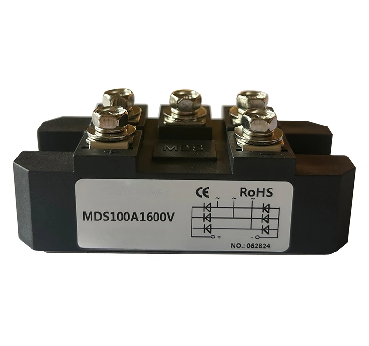 

MDS Three-phase Rectifier Bridge Module 100A150A with Heat Sink 200A250A300A1600V Bridge Rectifier