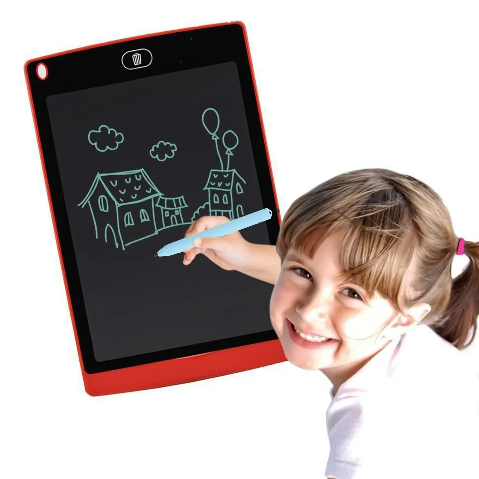 1Set Premium Plastic LCD Writing Tablet Pen Drawing Board Pen Smooth Surface Edge Safe for Color Learning Pens