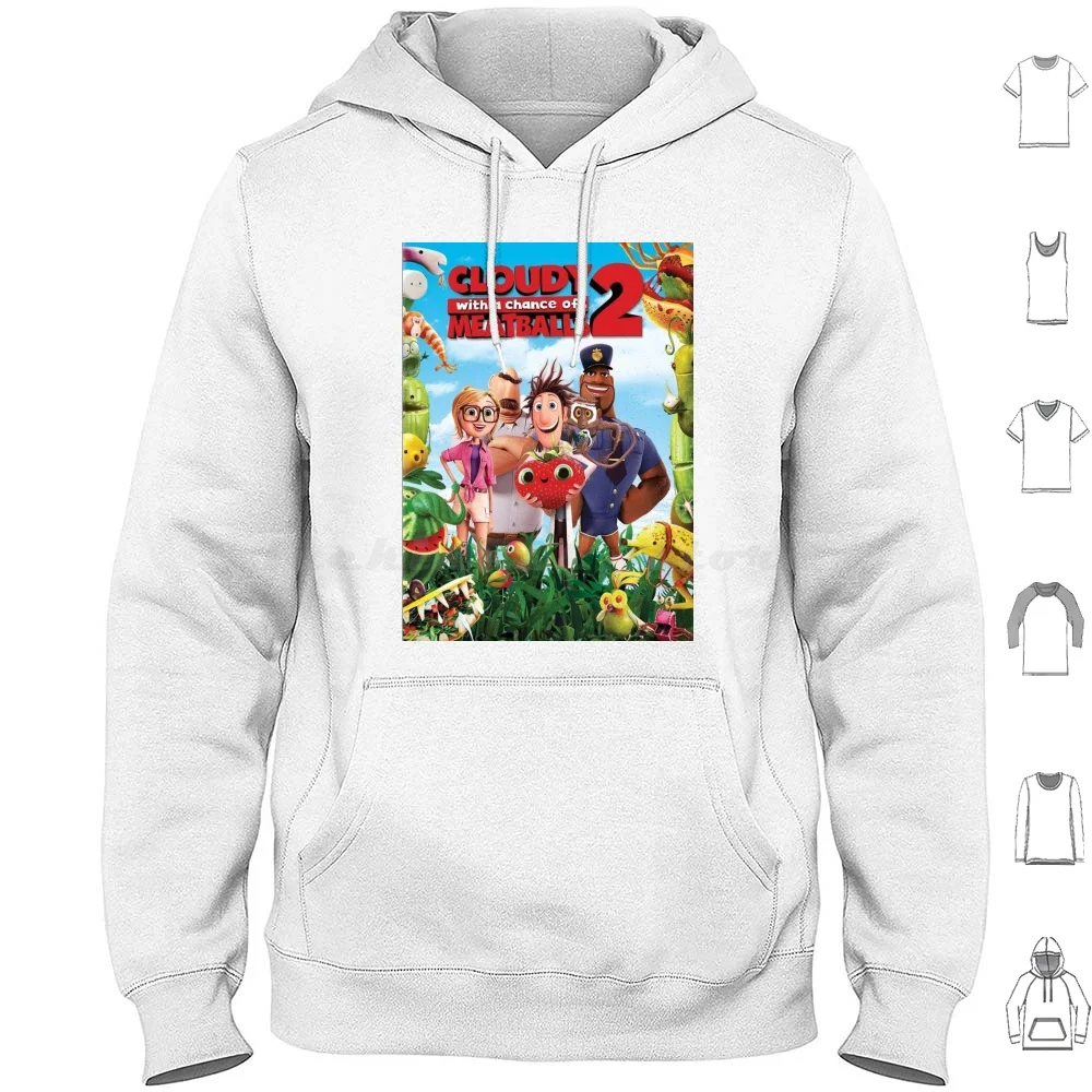 The Meatballs Hoodies Long Sleeve Cartoon Funny Cloudy With A Chance Of Meatballs Tim Lockwood Fan Art Fanart Meme