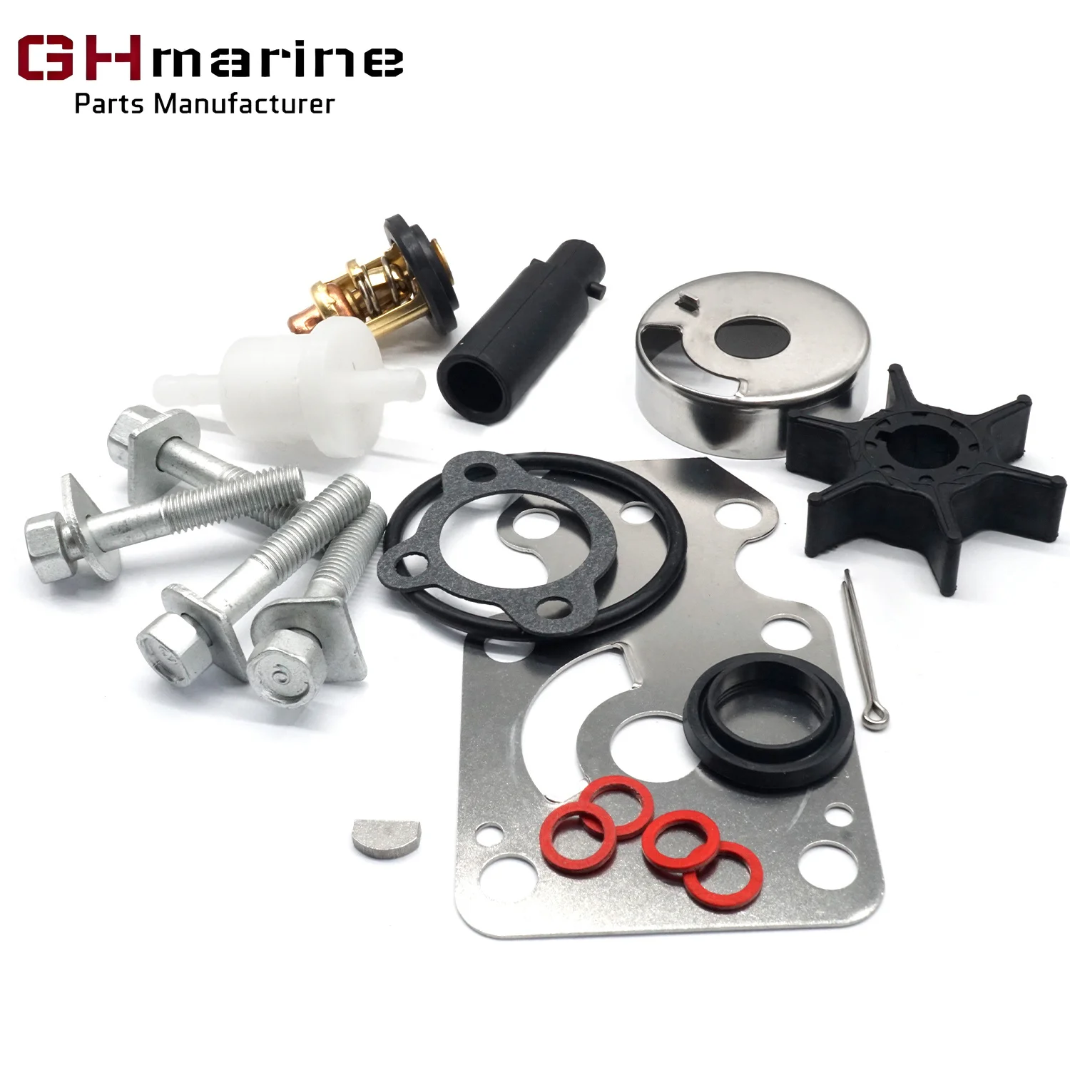 

Outboard Water Pump Impeller Repair Kit 69G-W0078 for Yamaha 4-Stroke 8 9 HP FT8 FT9.9G FT9.9J Impeller 63V-44352 Boat 18-3475