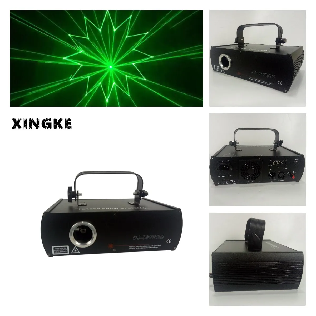 

4Pcs/Lot Nightclub disco stage lighting equipment 500MW high power rgb laser projector disco stage light