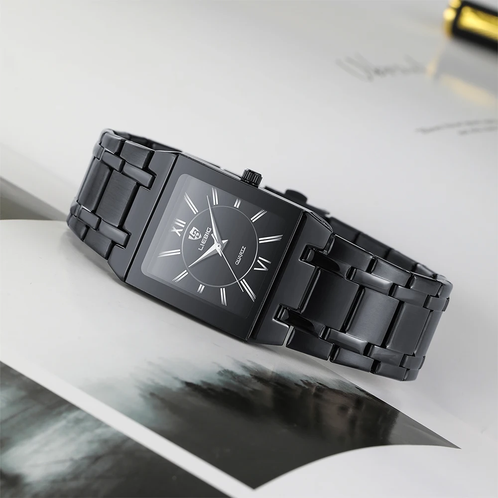 LIEBIG Outdoor Stainless Steel Strap Movement Quartz Waterproof Wristwatches For Men Women Simple Business Watches Reloj Hombre