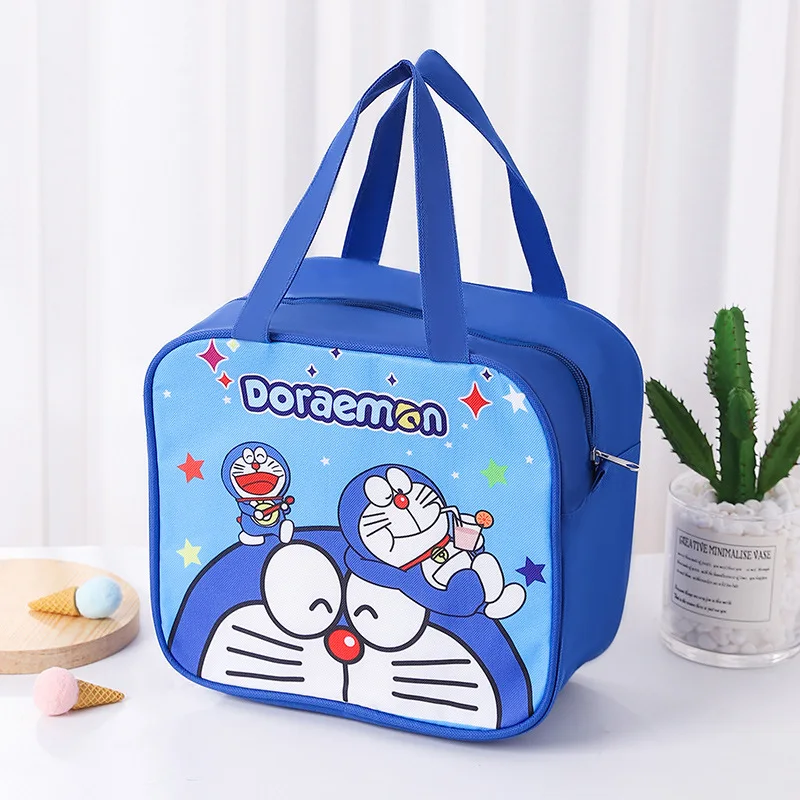 

Сумка-бенто для мальчиков и девочек Jingle Cat Doraemon, студенческая термосумка для обеда, сумка
