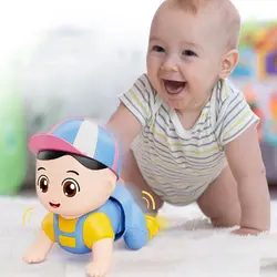 Juguete eléctrico de plástico para gatear, juguete educativo para aprender a escalar para niños pequeños, de 0 a 6 meses a 12 meses