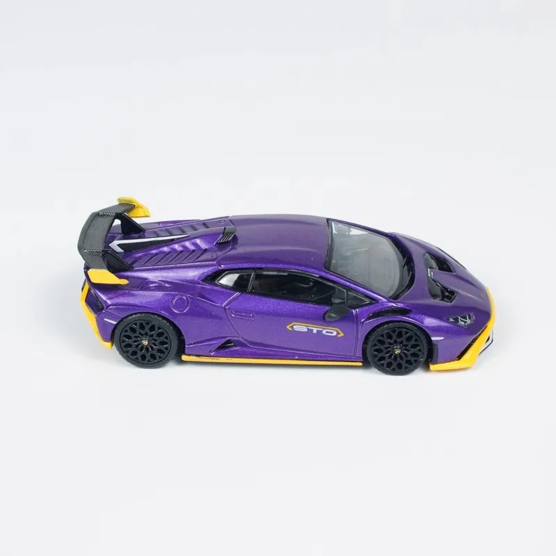 Mini Gt Car Model 1/64 Simulation Lamborghini Alloy Huracan Sto Car Model Boy Collection Cars Model Friend Christmas Toys Gift