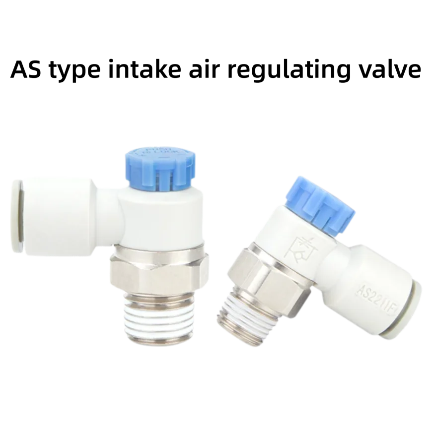 

Air pipe intake throttle speed control valve AS1211F-M5-04A pneumatic joint AS2211F-01-2-06/08SA